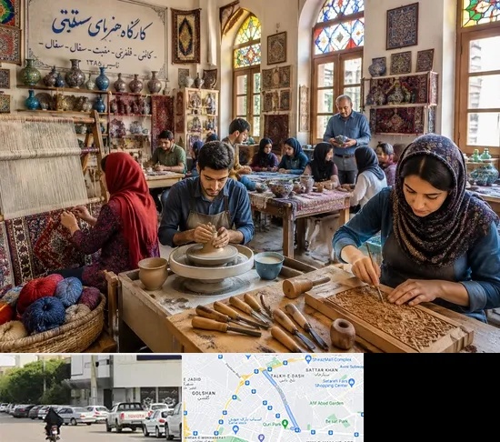 آموزشگاه صنایع دستی در قدوسی شرقی شیراز