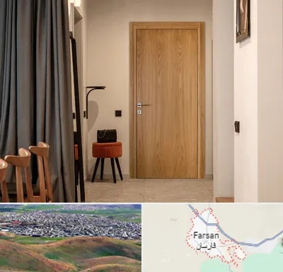 درب چوبی در فارسان