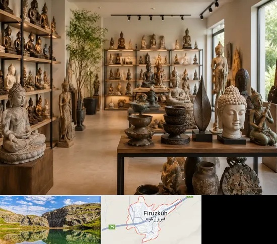 مجسمه فروشی در فیروزکوه