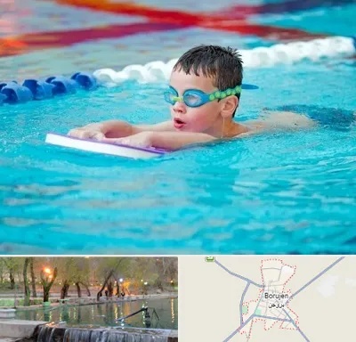 کلاس شنا برای کودکان در بروجن