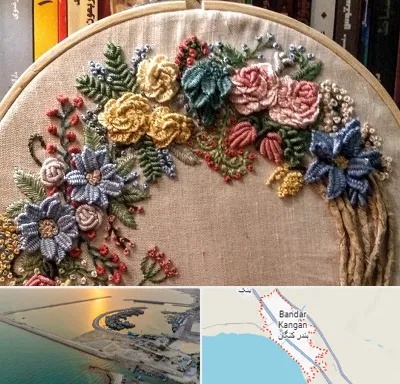کلاس گلدوزی برزیلی در بندر کنگان