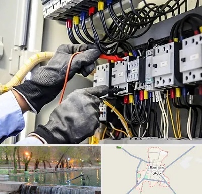 برقکار ساختمان در بروجن