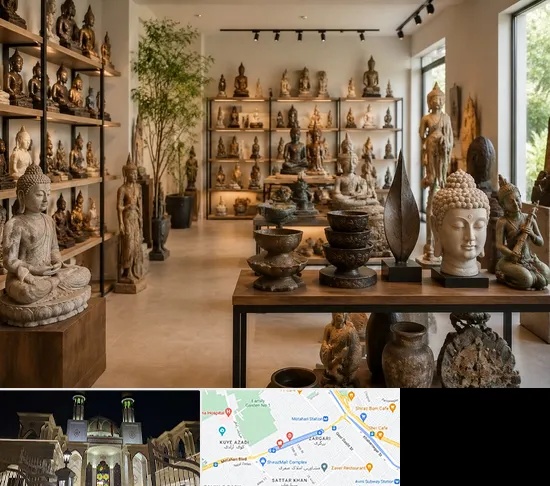 مجسمه فروشی در زرگری شیراز
