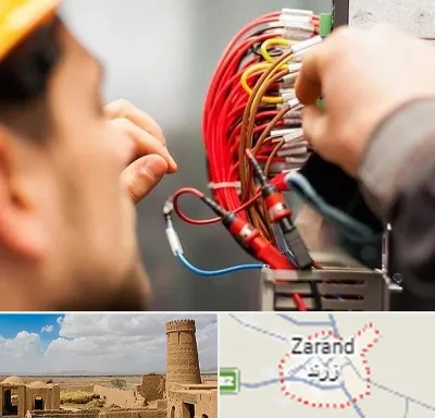 سیم کشی تلفن در زرند