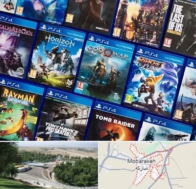 نصب بازی پلی استیشن PS4 در مبارکه
