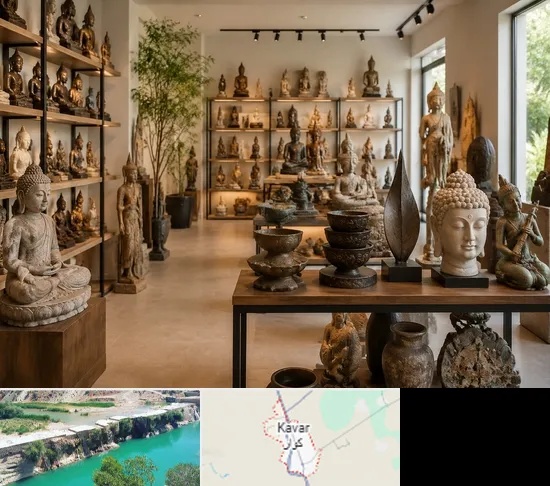 مجسمه فروشی در کوار
