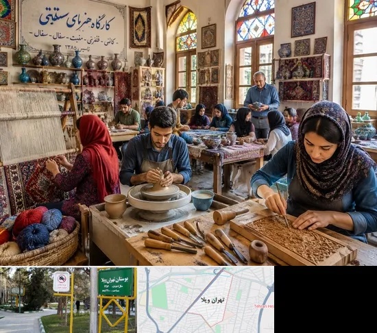 آموزشگاه صنایع دستی در تهران ویلا