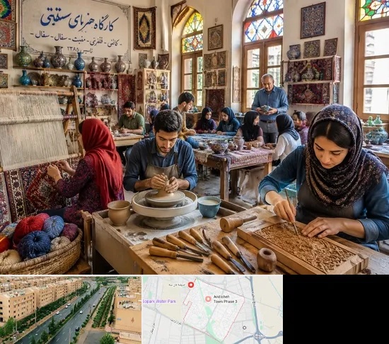 آموزشگاه صنایع دستی در فاز سه اندیشه