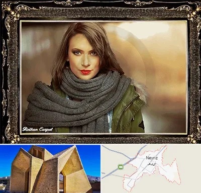 تابلو فرش چهره در نی ریز
