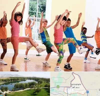 کلاس ایروبیک کودکان در زرین شهر