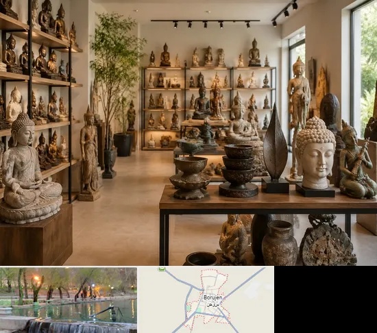 مجسمه فروشی در بروجن