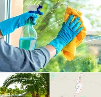نظافتچی خانم در کهنوج