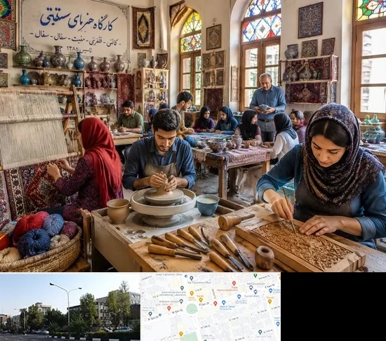 آموزشگاه صنایع دستی در میدان کاج