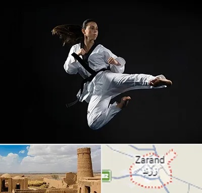 مربی رزمی خانم در زرند