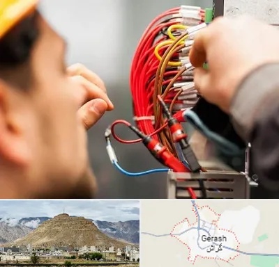 سیم کشی تلفن در گراش