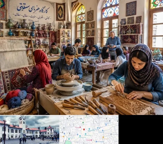آموزشگاه صنایع دستی در میدان شهرداری رشت