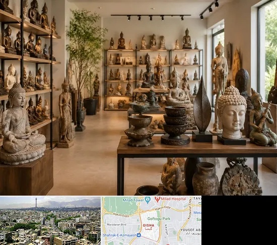 مجسمه فروشی در گیشا