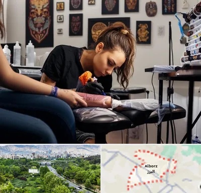 تاتو کار خانم در البرز