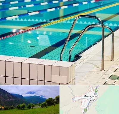 استخر در مرزن آباد