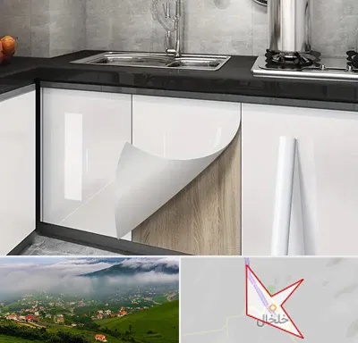 نصب برچسب کابینت در خلخال