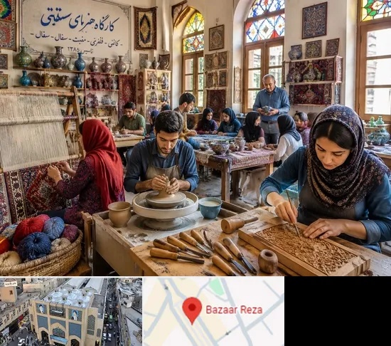 آموزشگاه صنایع دستی در بازار رضا مشهد