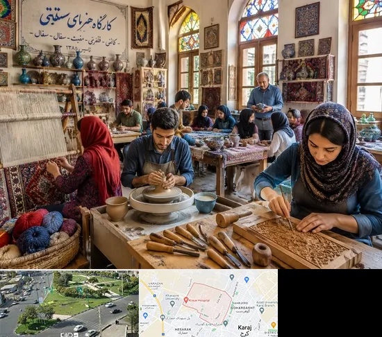 آموزشگاه صنایع دستی در شاهین ویلا کرج
