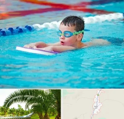کلاس شنا برای کودکان در کهنوج