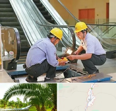 نصاب پله برقی در کهنوج