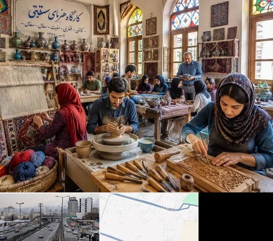 آموزشگاه صنایع دستی در بلوار ارتش