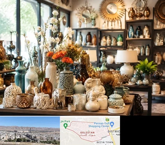 عمده فروشی وسایل دکوری و تزیینی در شهرک گلستان شیراز