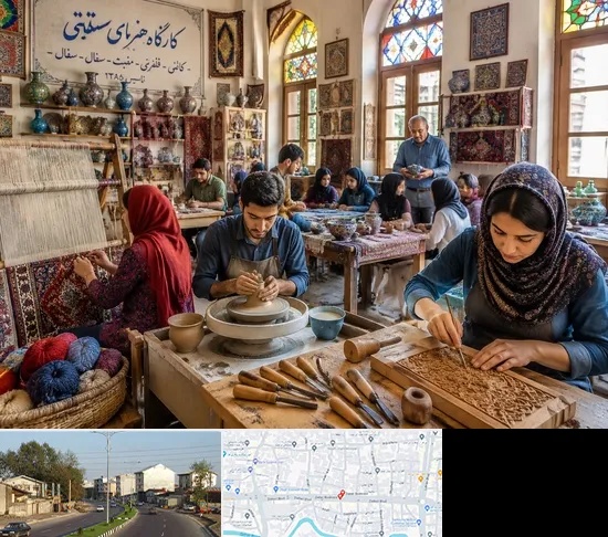 آموزشگاه صنایع دستی در ضیابری رشت