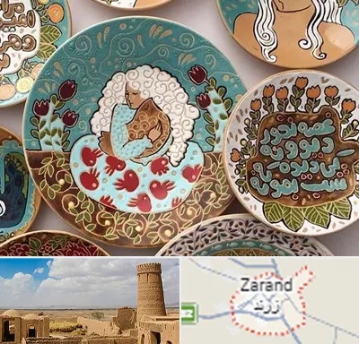 آموزش نقاشی زیر لعابی در زرند