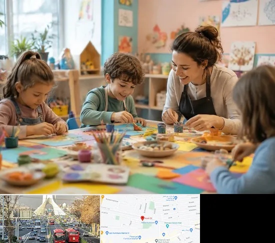 کارگاه خلاقیت در خیابان آزادی