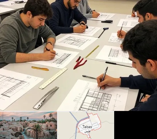 کلاس آمادگی آزمون طراحی معماری در طبس