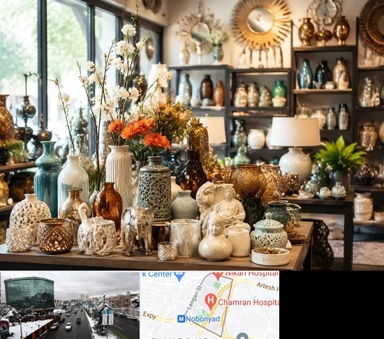 عمده فروشی وسایل دکوری و تزیینی در اقدسیه
