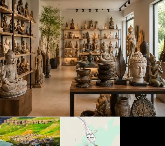 مجسمه فروشی در عجب شیر