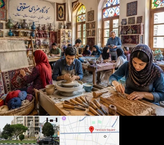 آموزشگاه صنایع دستی در میدان فردوسی تهران