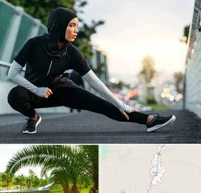 فروشگاه لباس ورزشی زنانه در کهنوج
