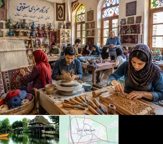 آموزشگاه صنایع دستی در صومعه سرا