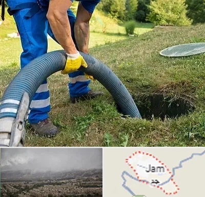 لوله کشی فاضلاب در جم