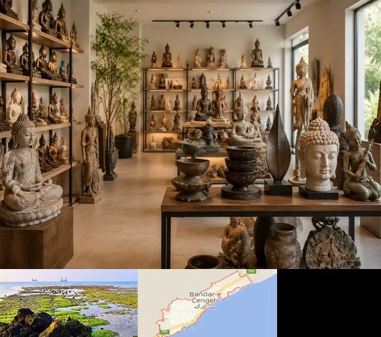 مجسمه فروشی در بندرلنگه
