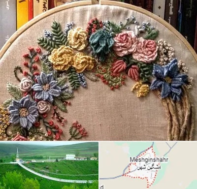 کلاس گلدوزی برزیلی در مشگین شهر