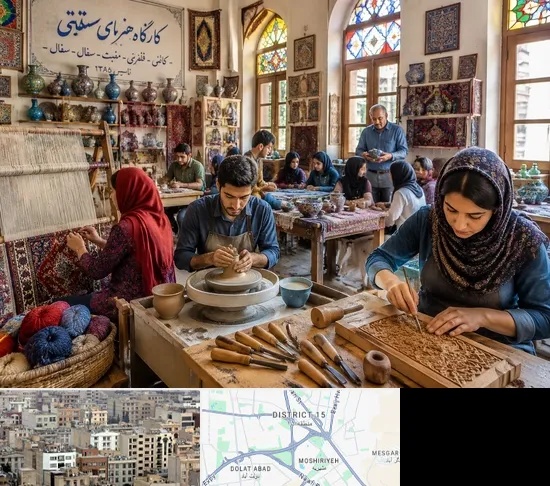 آموزشگاه صنایع دستی در جنوب شرق تهران