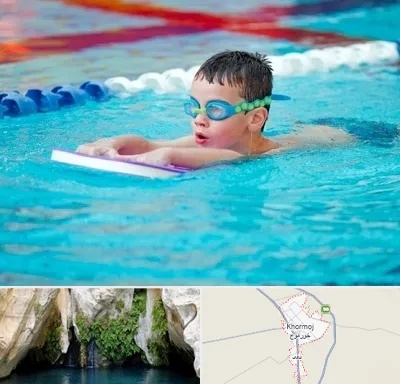 کلاس شنا برای کودکان در خورموج