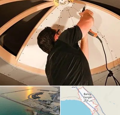 نصاب سقف کاذب در بندر کنگان