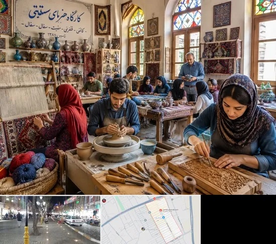 آموزشگاه صنایع دستی در باغ فیض اسلامشهر