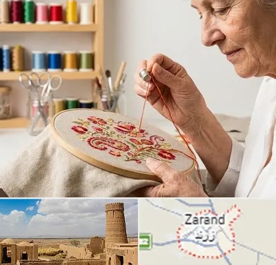 گلدوزی در زرند