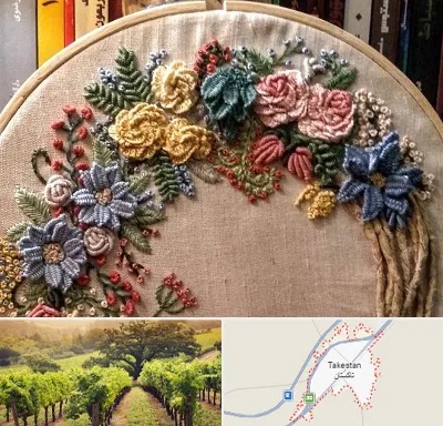 کلاس گلدوزی برزیلی در تاکستان
