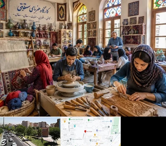 آموزشگاه صنایع دستی در شهرک آزمایش