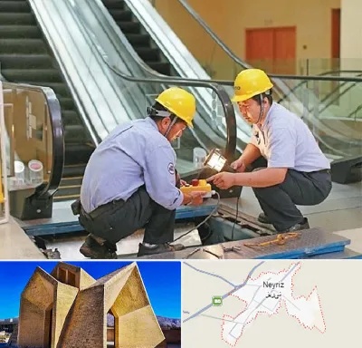نصاب پله برقی در نی ریز